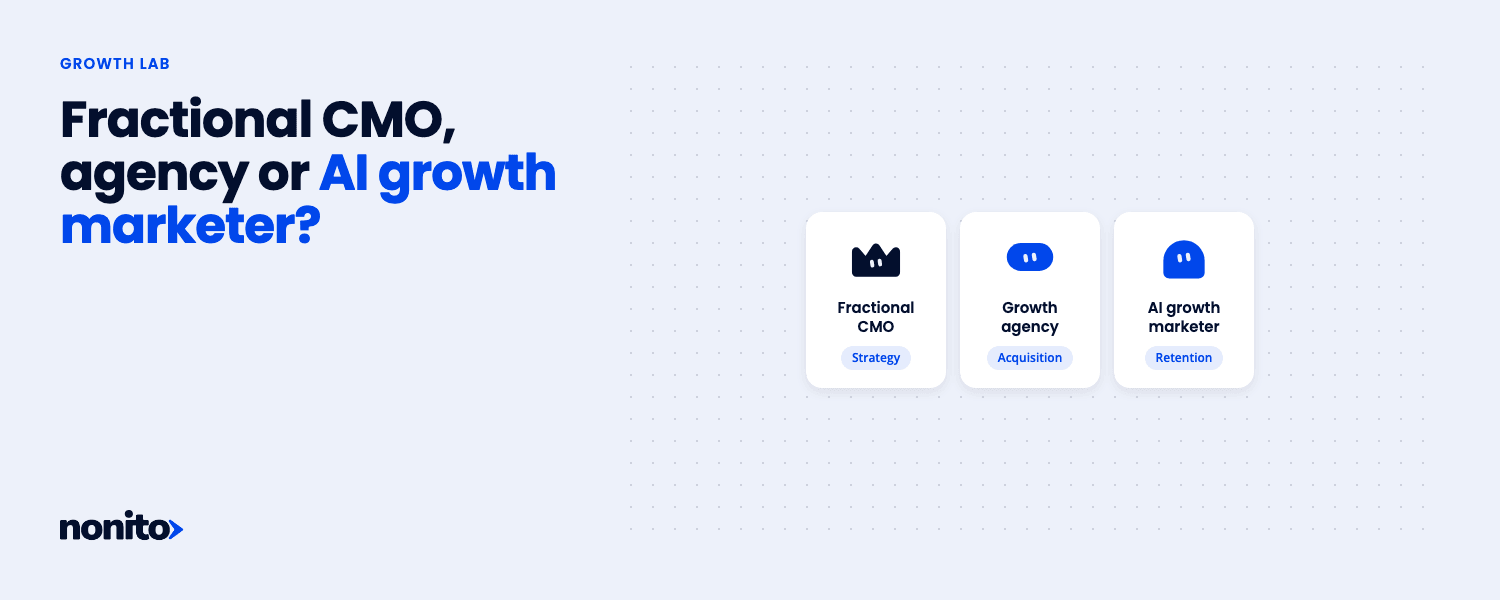Fractional CMO vs Growth Agency vs AI Growth Marketer